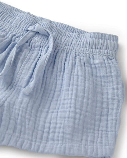 Baby Boy 2-Piece Organic Cotton Gauze Top & Short Set