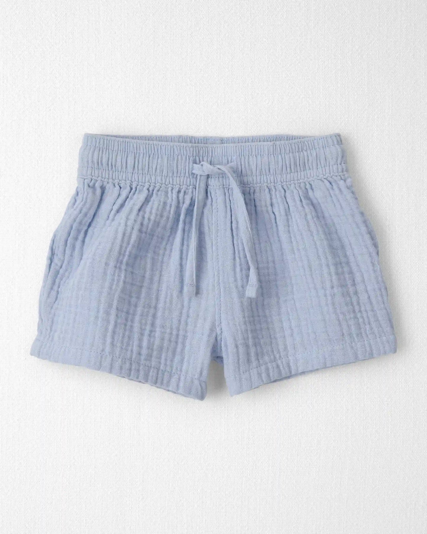 Baby Boy 2-Piece Organic Cotton Gauze Top & Short Set