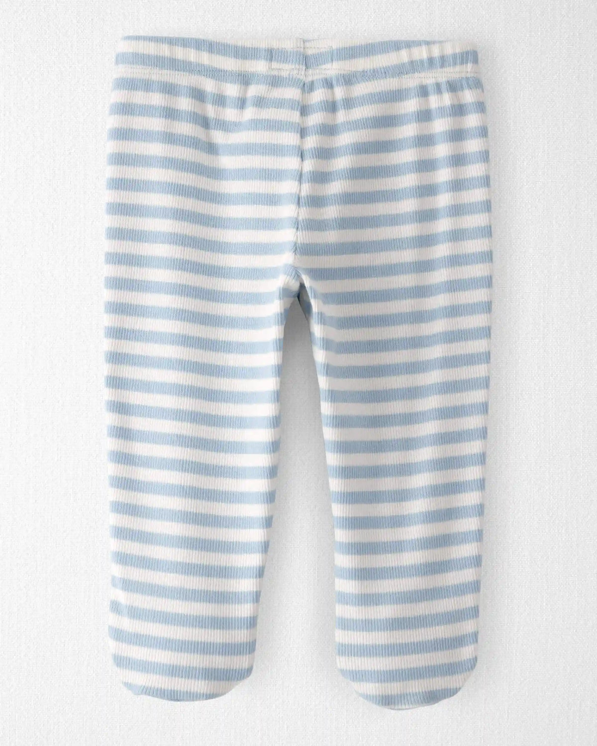 Baby Organic Cotton Footed Pants in Stripes