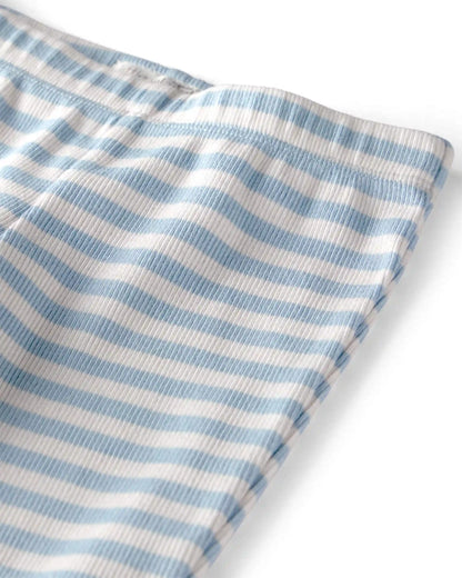 Baby Organic Cotton Footed Pants in Stripes