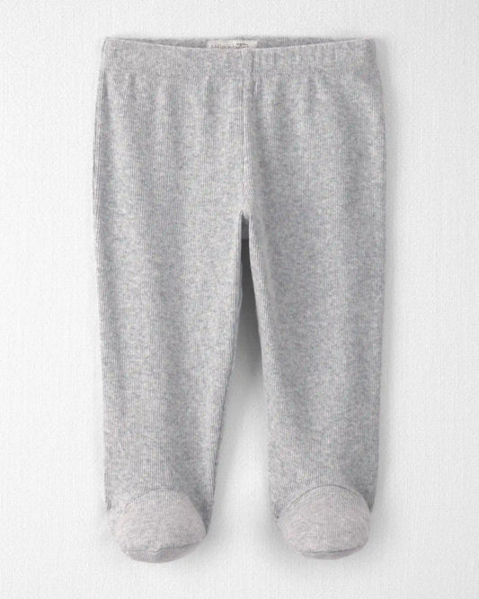 Baby Organic Cotton Rib Footed Pants