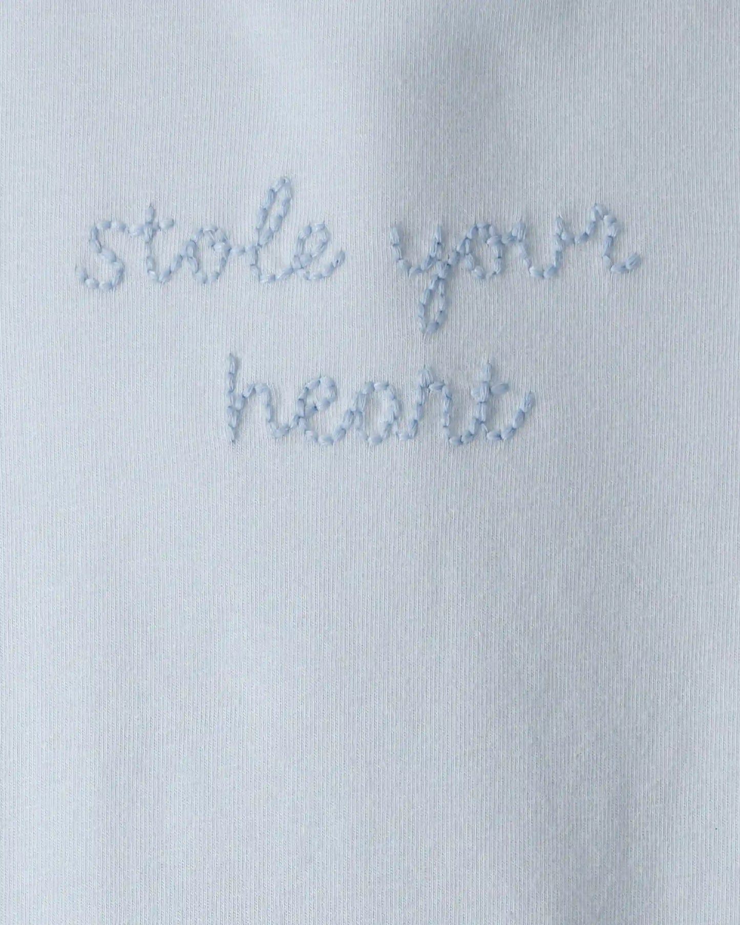 Baby Organic Cotton 'Stole Your Heart' Embroidered Bodysuit