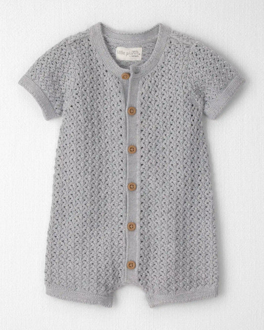 Baby Organic Cotton Sweater Knit Romper