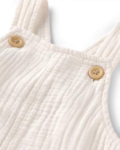 Baby Organic Cotton Gauze Shortalls