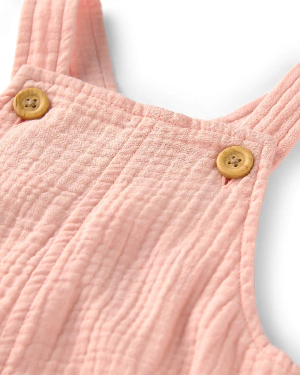 Baby Girl Organic Cotton Gauze Shortalls