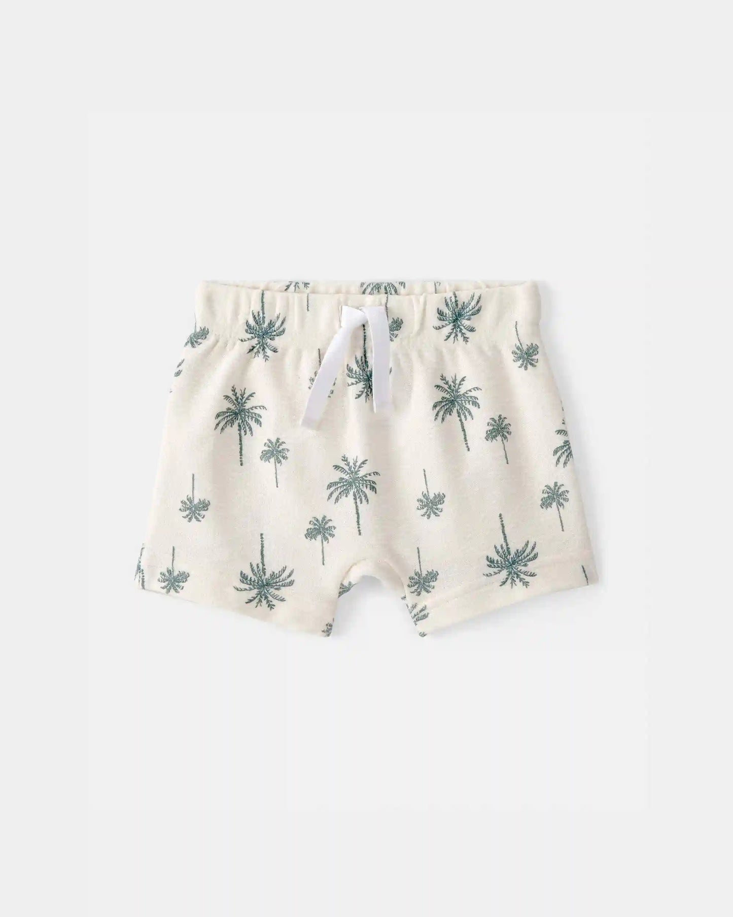 Baby Boy 3-Piece Palm Tree Outfit Set - White/Green