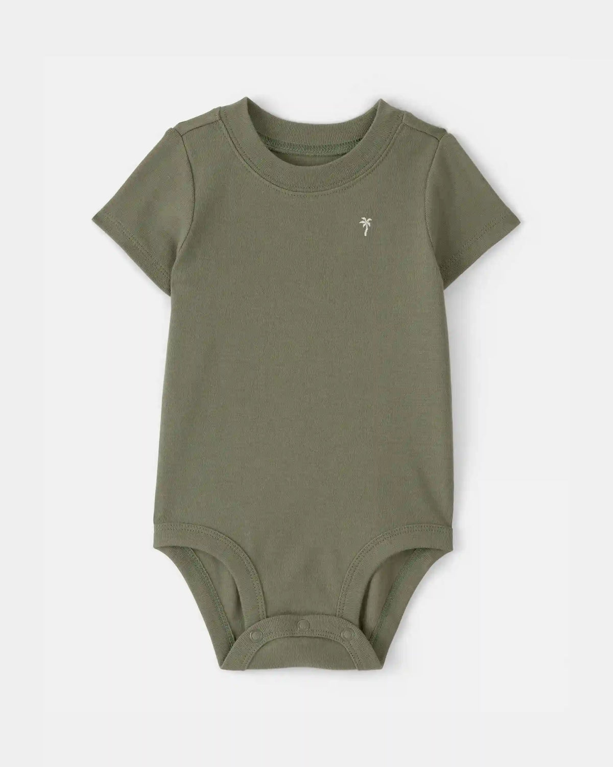 Baby Boy 3-Piece Palm Tree Outfit Set - White/Green