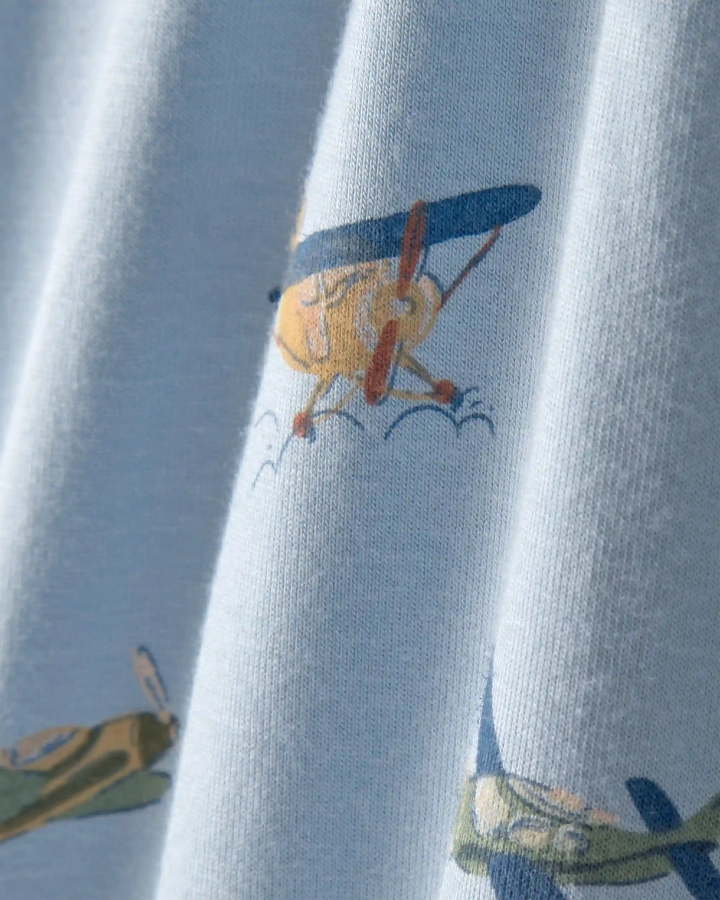 Baby Boy Plane 2-Way Zip PurelySoft Footie Sleep & Play Pajama - Blue