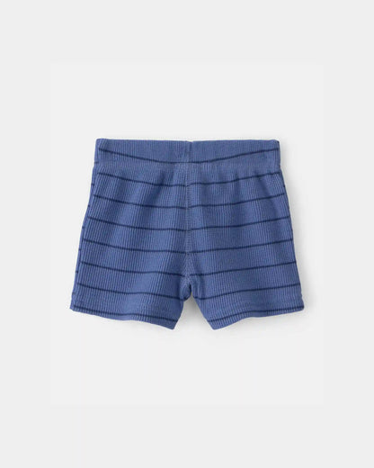 Baby Boy 3-Piece Shark Striped Outfit Set - Blue/White