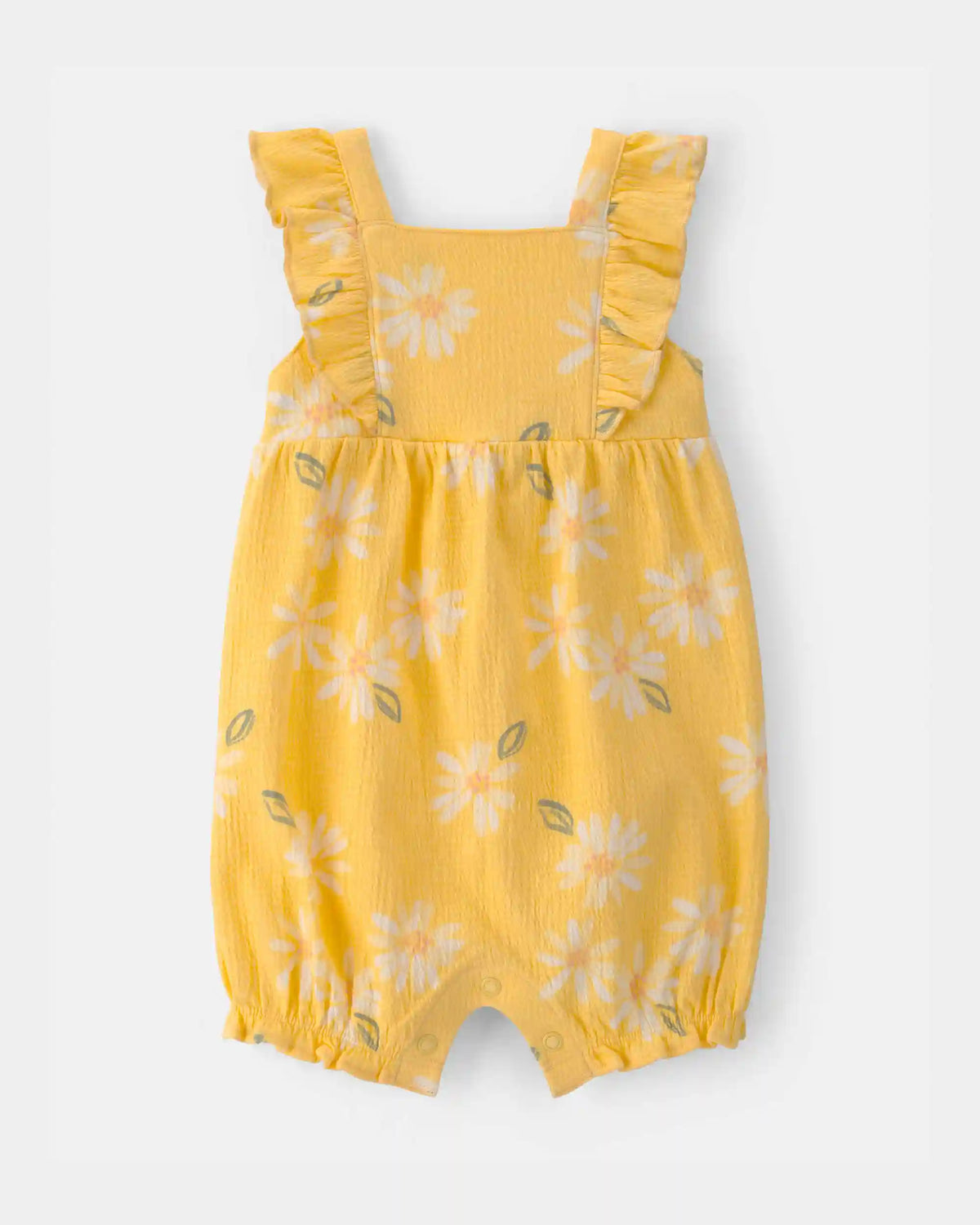 Baby Girl Floral Daisy Romper - Yellow