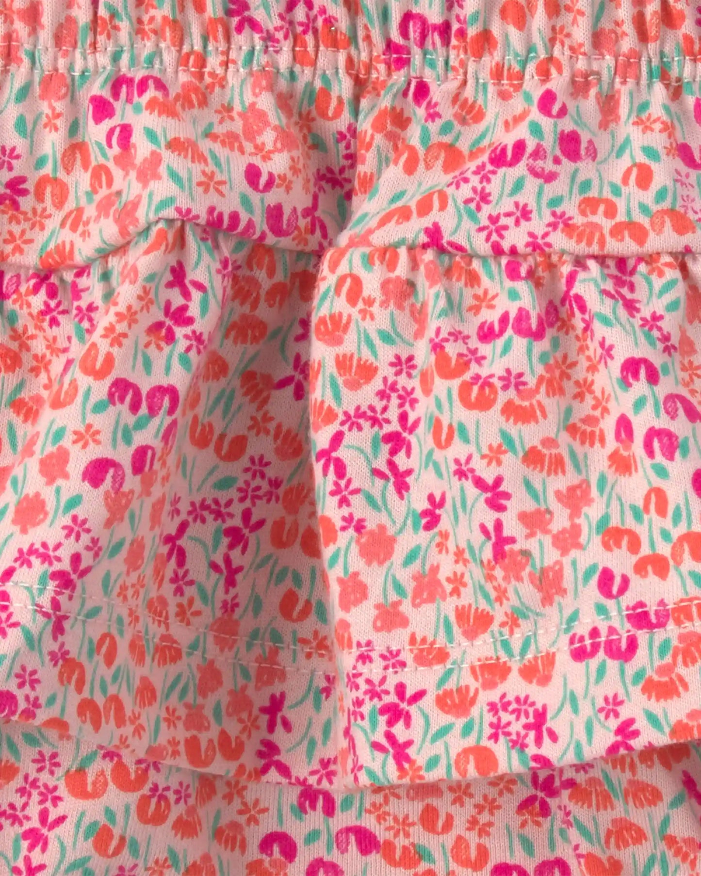 Baby Girl 2-Piece Floral Sleeveless Top & Short Set - Pink