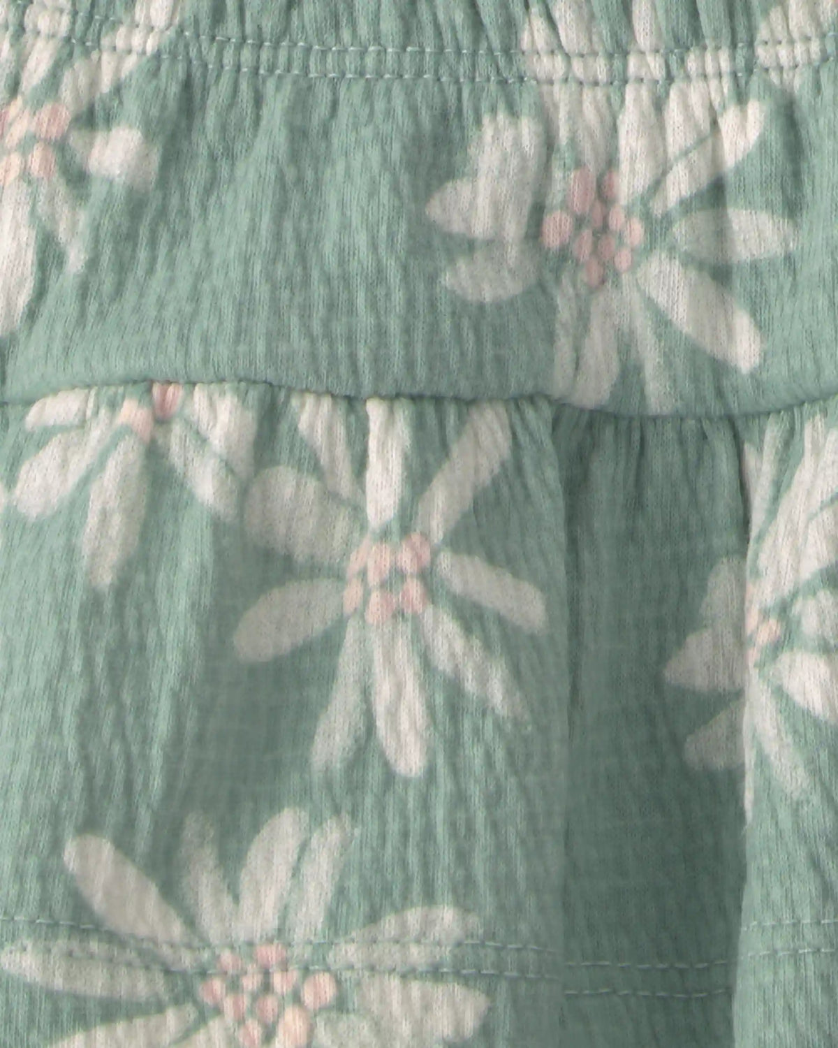 Baby Girl 2-Piece Floral Top & Skort Set - Ivory/Green