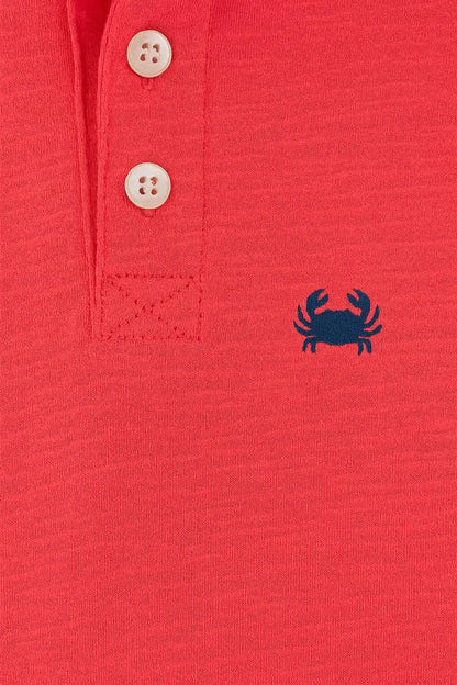 Baby Boy 2-Piece Polo Shirt & Short Set - Orange/Blue