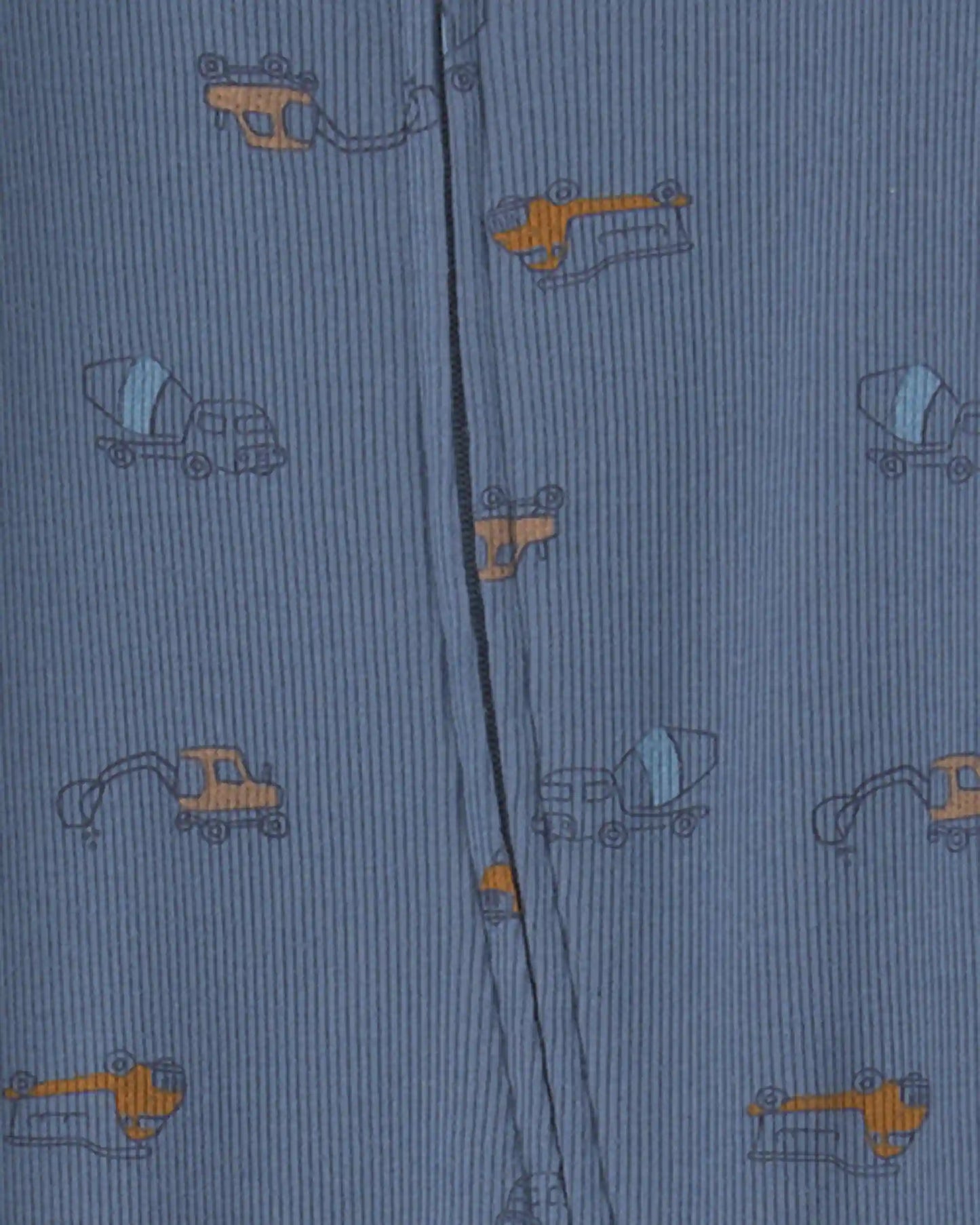Baby Boy Construction Snug Fit Sleep & Play Pajamas - Blue