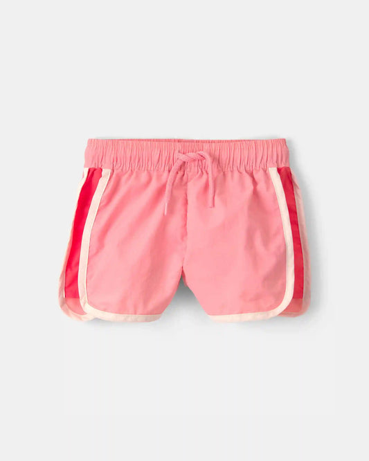 Baby Girl Colorblock Active Shorts - Pink