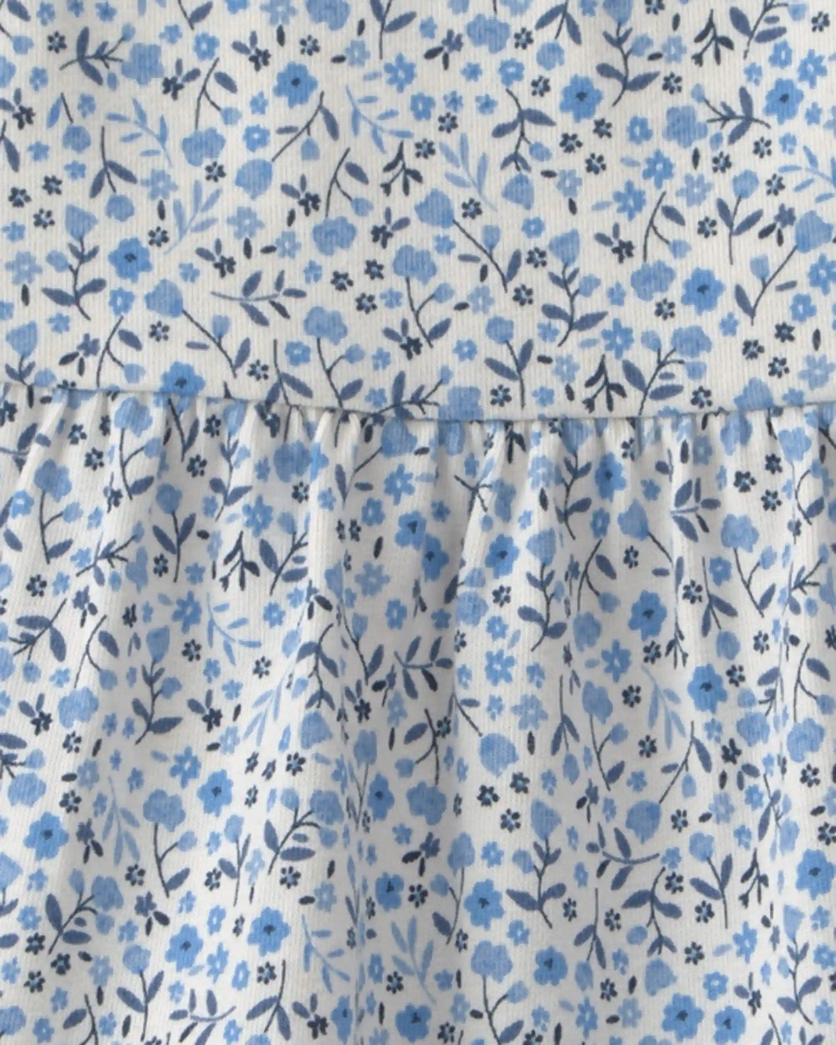 Baby Girl Organic Cotton Tiered Dress in Meadow Bloom