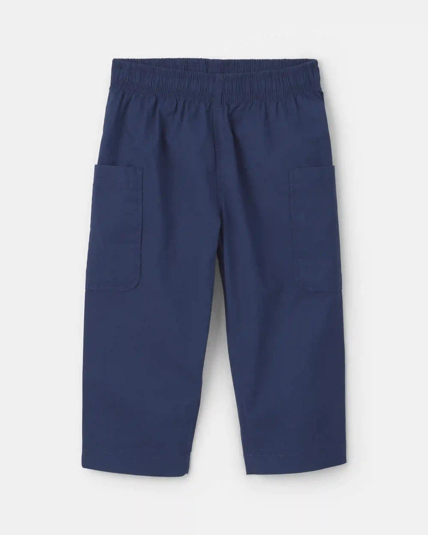 Baby Boy 2-Piece Chambray Short-Sleeve Top & Pant Set - Cream/Blue