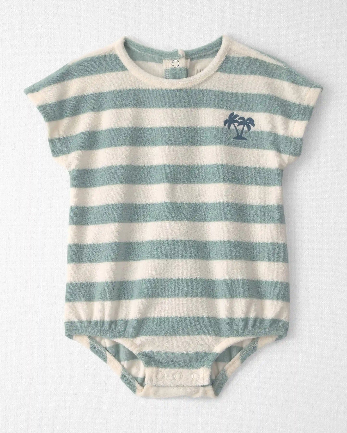 Baby Terry Bubble Made with Organic Cotton in Stripes