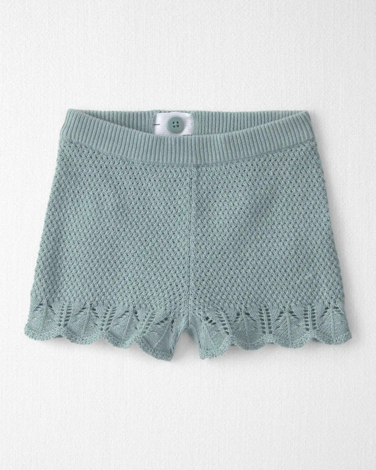 Baby Girl 2-Piece Organic Cotton Knit Top & Short Set