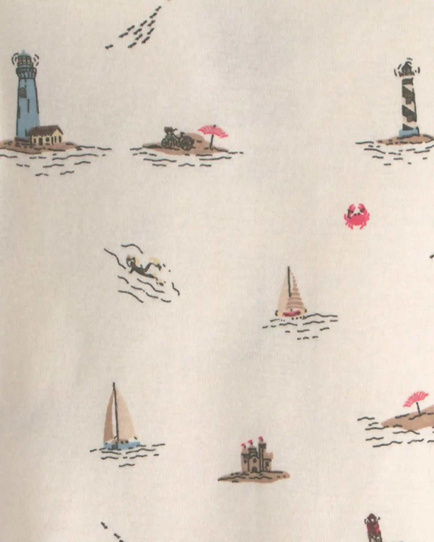Baby 2-Piece Organic Cotton Pajamas in Coastal Vacation
