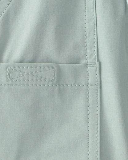 Baby Boy Poplin Drawstring Utility Shorts - Green