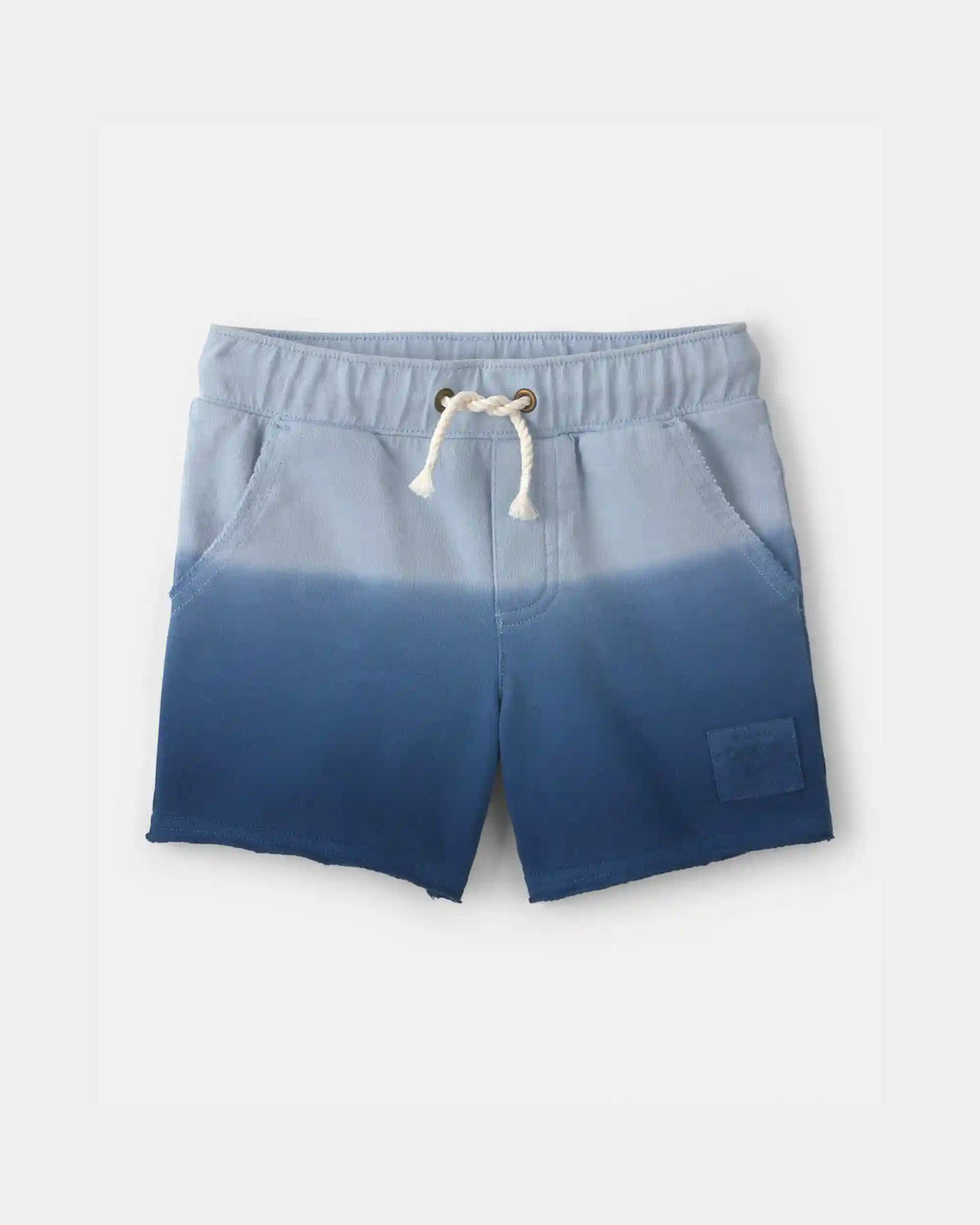 Baby Boy Ombre French Terry Shorts - Blue