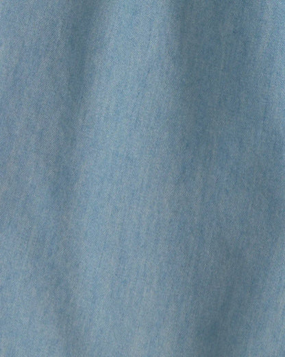 Baby Girl Chambray Sleeveless Romper