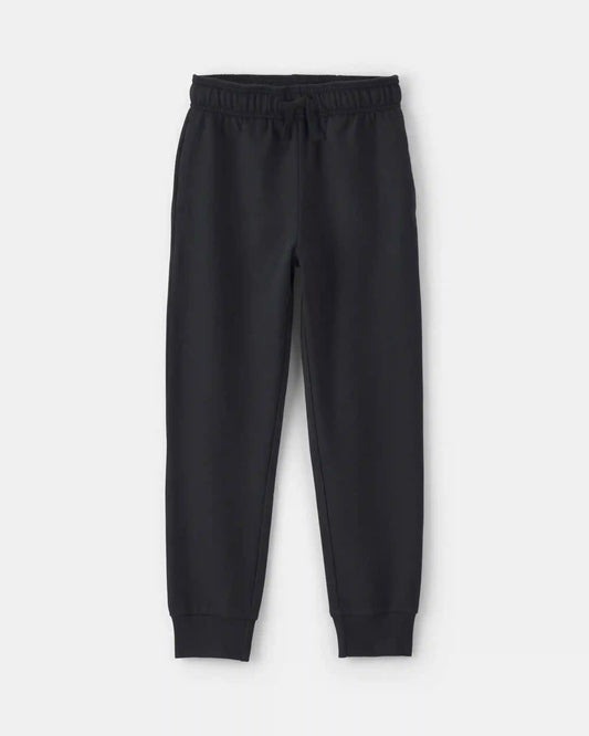 Baby Boy Pull-On Drawstring Joggers - Black