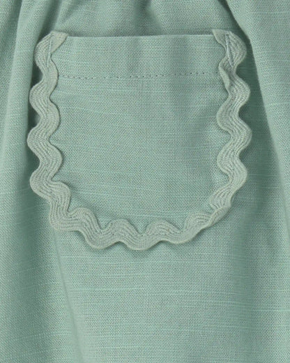 Baby Girl Pocket Skort - Green