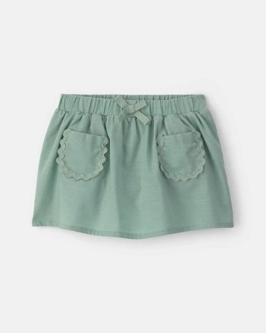 Baby Girl Pocket Skort - Green