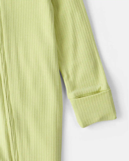 Baby PurelySoft™ 2-Way Zip Sleep & Play Pajamas - Green