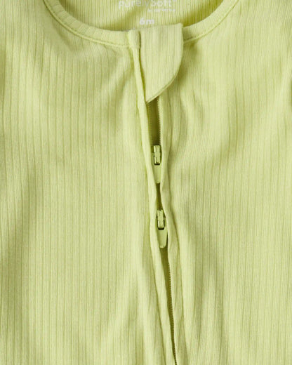 Baby PurelySoft™ 2-Way Zip Sleep & Play Pajamas - Green