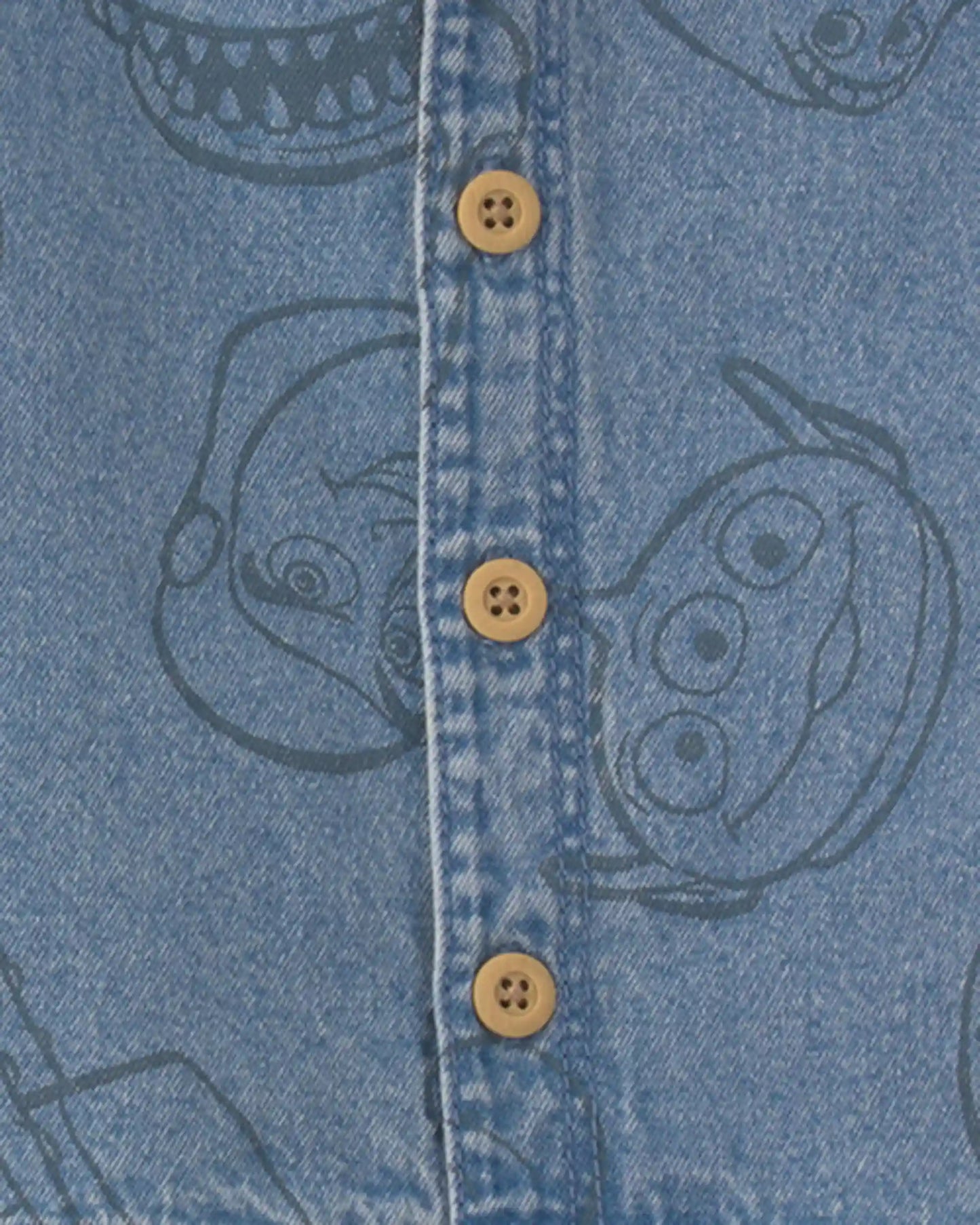 Baby Boy 2-Piece Pixar© Toy Story Chambray Short-Sleeve Top & Short Set - Medium Wash