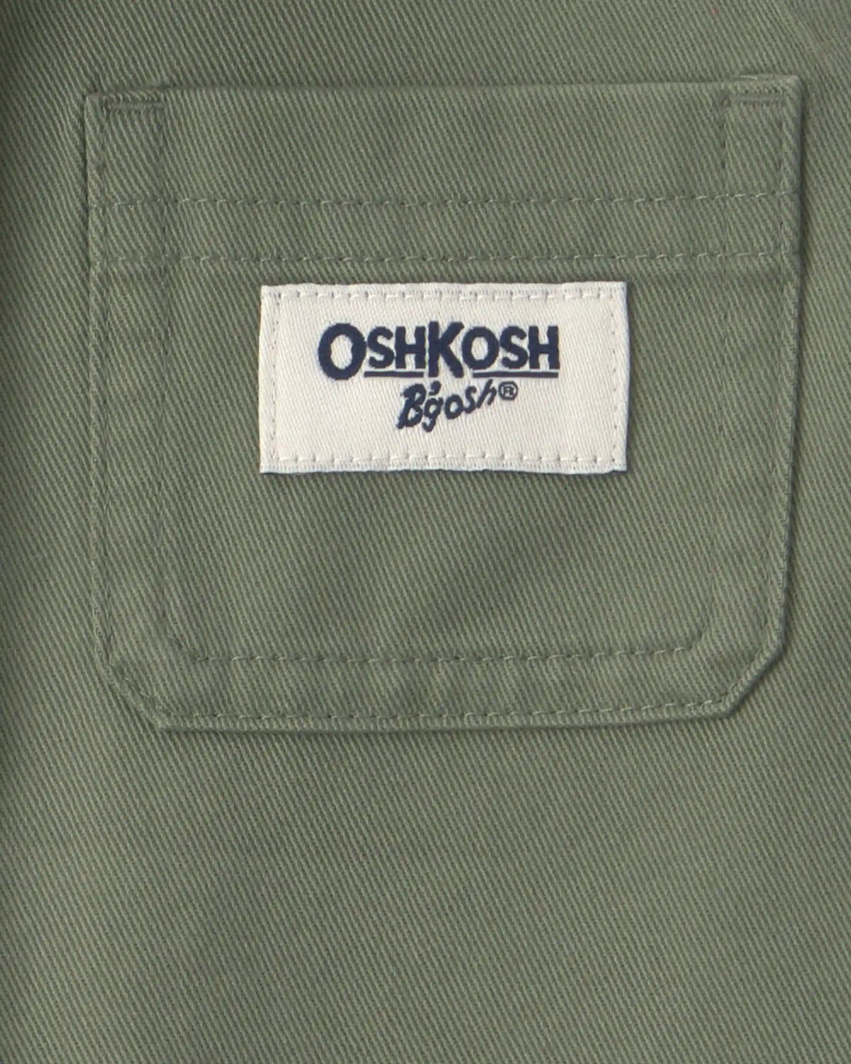 Baby Boy OshKosh Logo Short-Sleeve Button-Down Shirt - Green