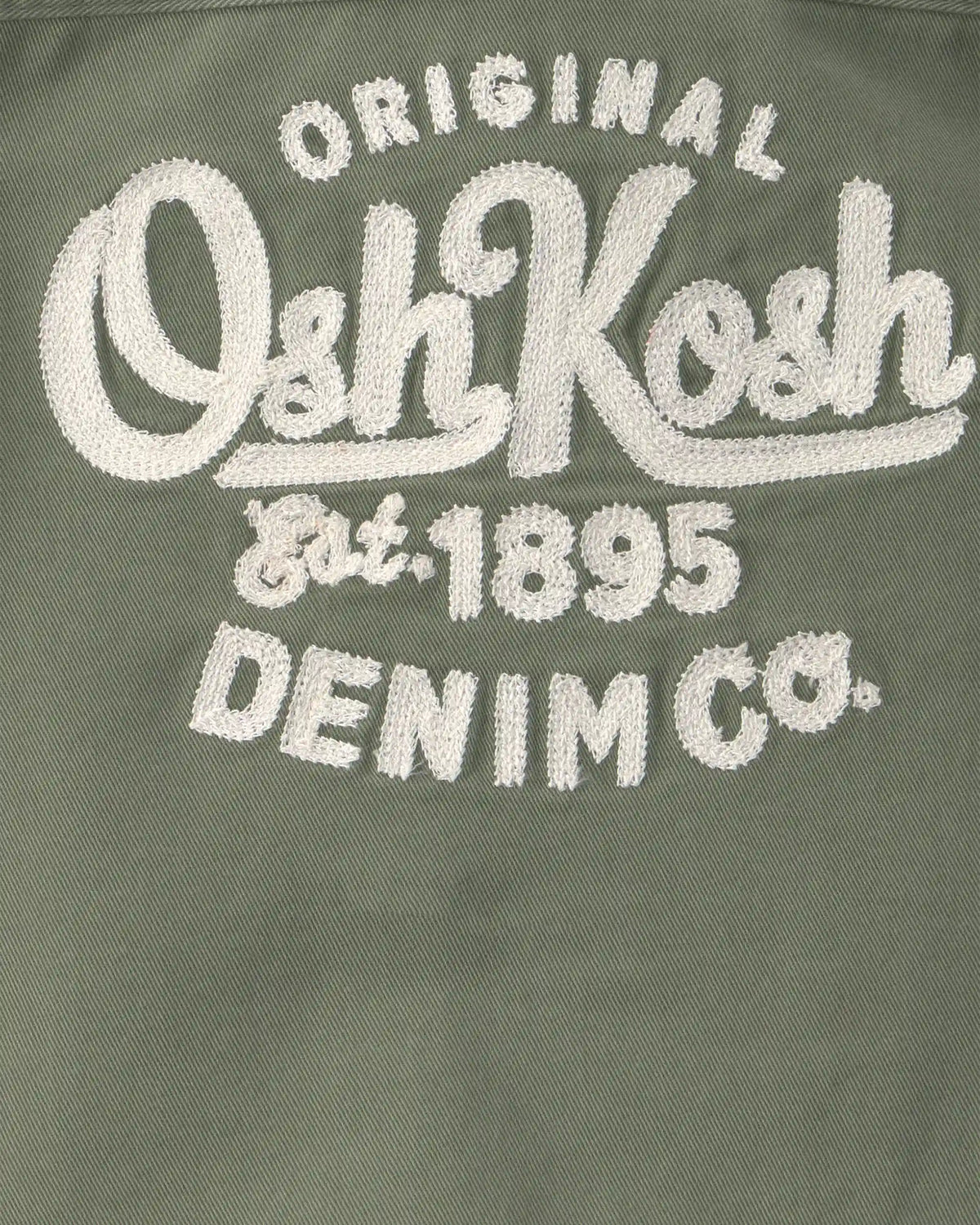 Baby Boy OshKosh Logo Short-Sleeve Button-Down Shirt - Green
