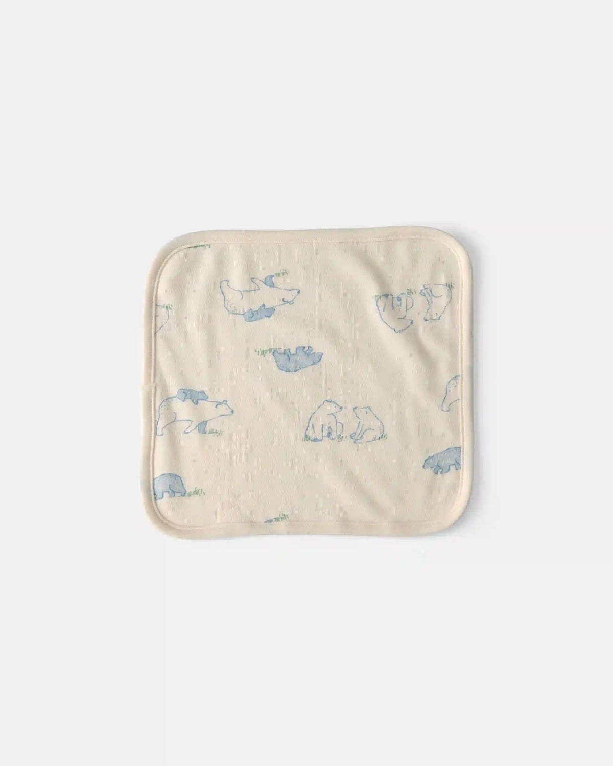 Baby 6-Pack Bear Terry Washcloths - Blue