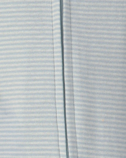Baby 2-Pack Whale Striped 100% Cotton 2-Way Zip Sleep & Play Pajamas - Blue/Ivory