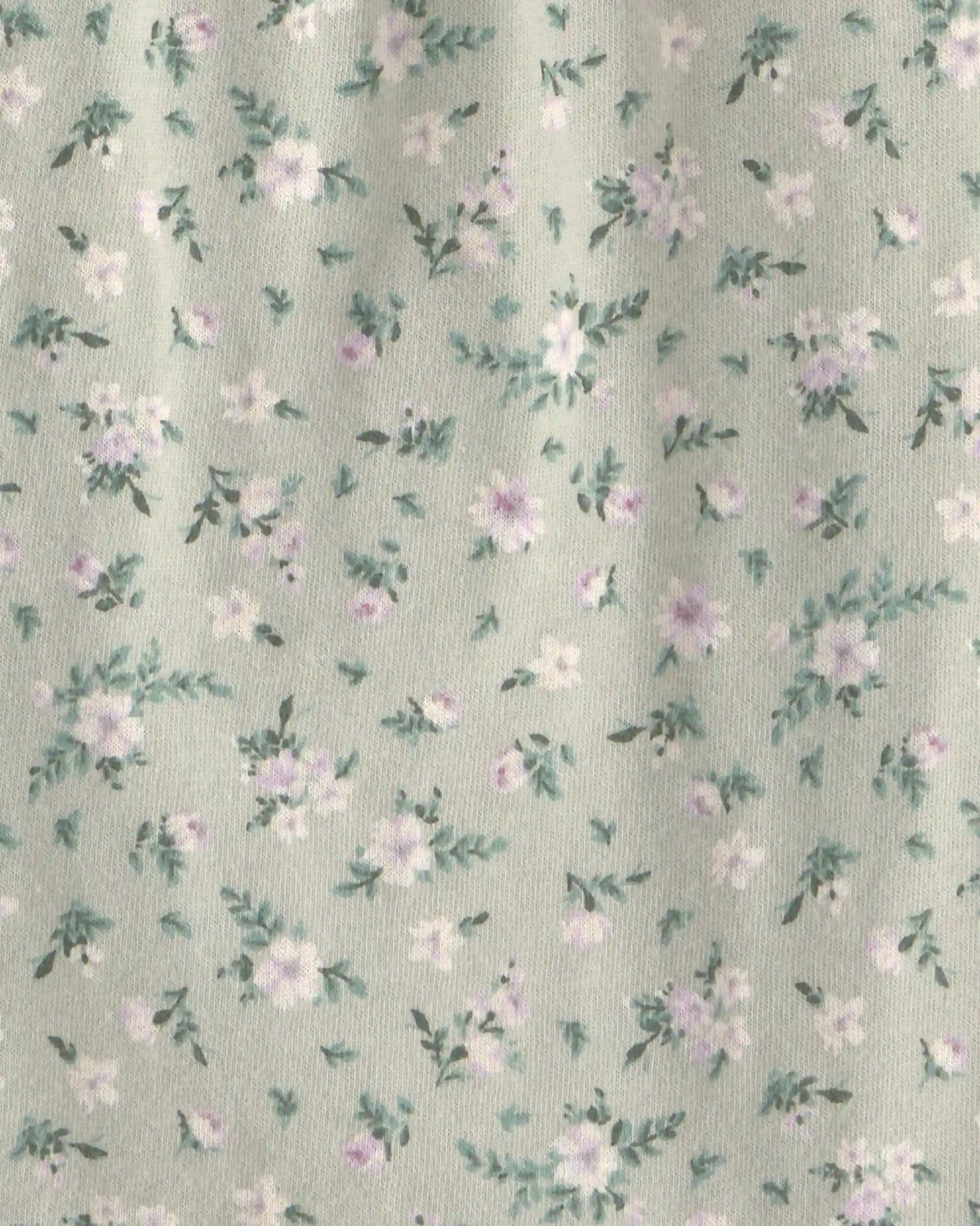 Baby Girl Floral Short-Sleeve Bodysuit - Green
