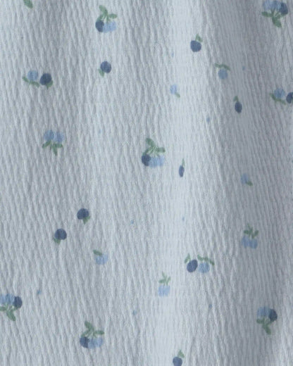 Baby Girl Blueberry Jumpsuit - Blue