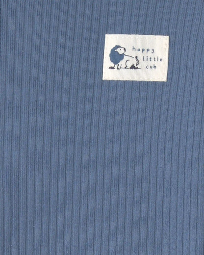 Baby Boy 3-Piece Safari Layering Set - Blue/Ivory