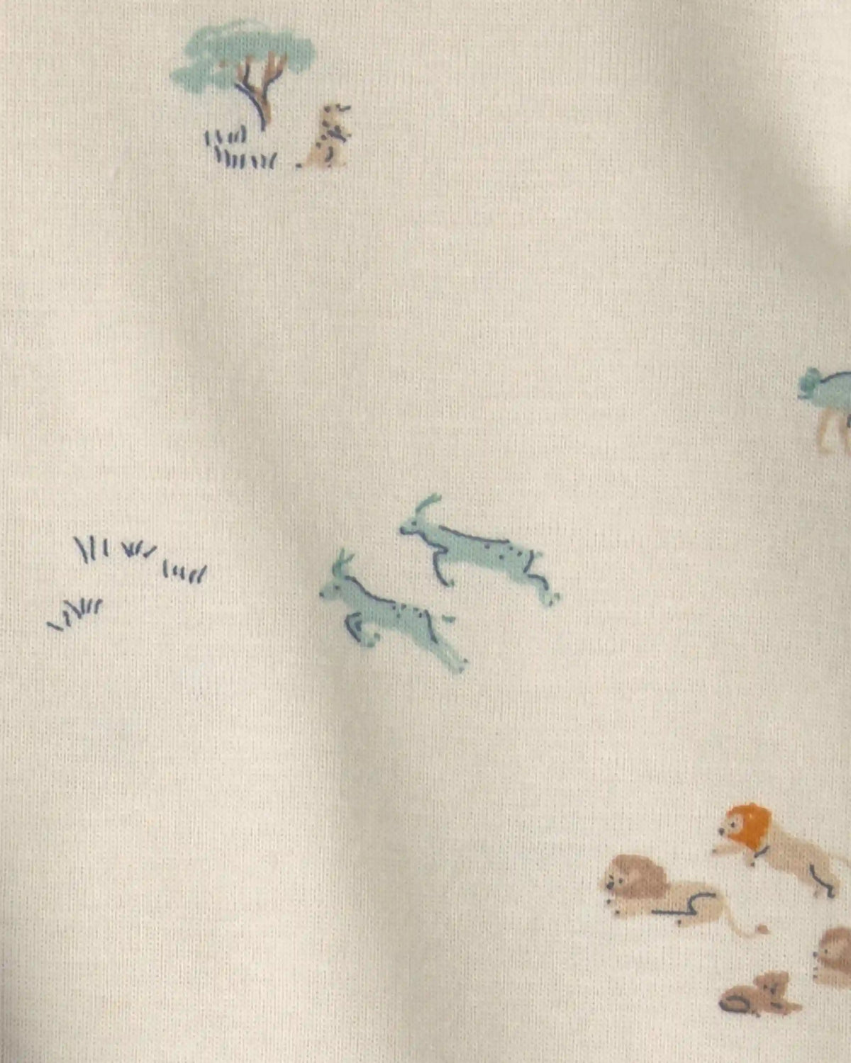 Baby Boy 3-Piece Safari Layering Set - Blue/Ivory