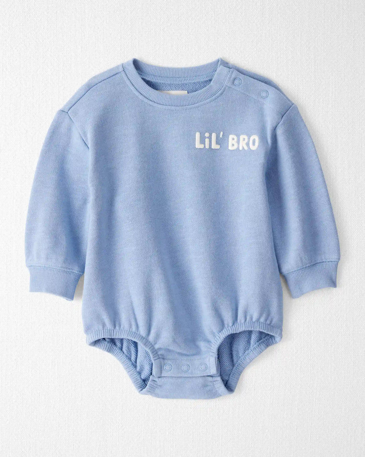 Baby Boy Organic Cotton Lil' Bro Bubble