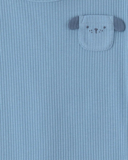 Baby Boy 2-Pack Dog Short-Sleeve Rompers - Blue