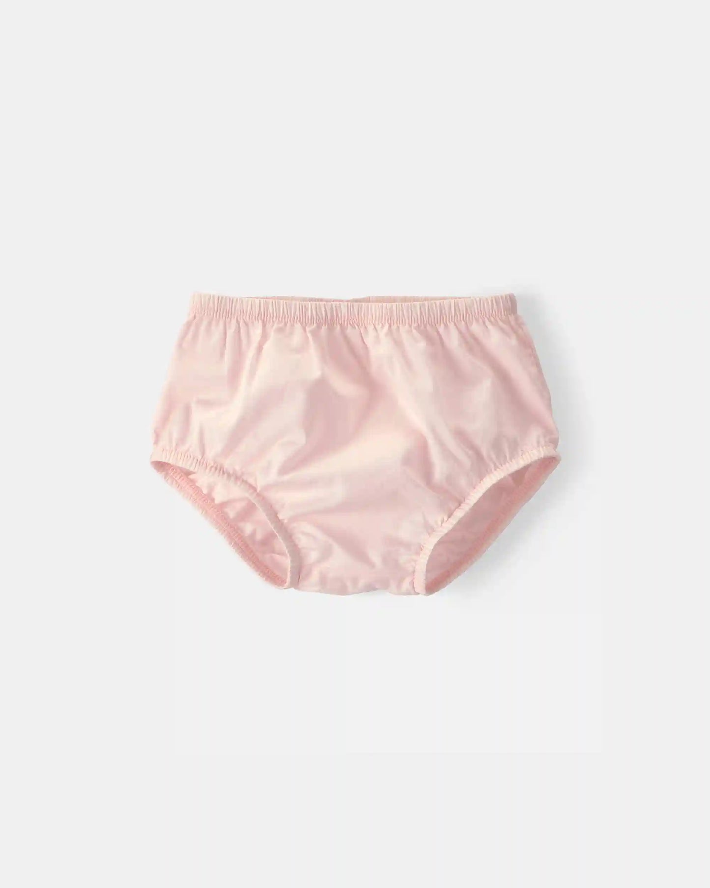 Baby Girl Twill Button-Up Utility Dress - Pink