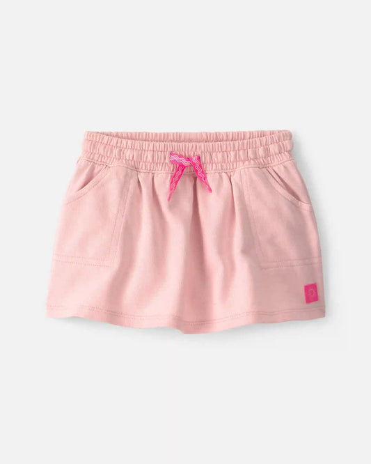 Baby Girl French Terry Skort - Pink