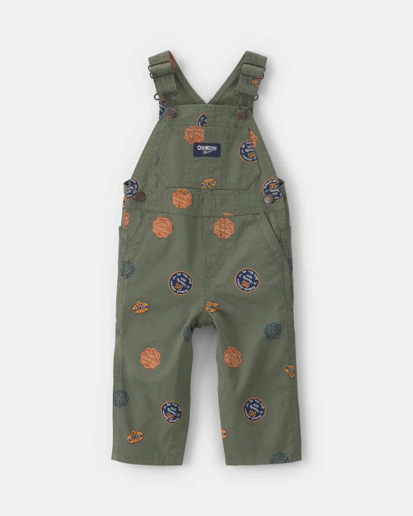 Baby Patch Logo Overalls - Green