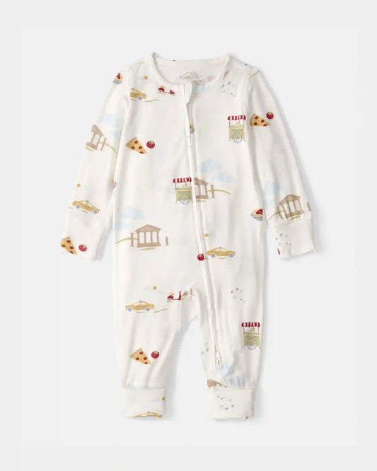 Baby Italy 2-Way Zip PurelySoft™ Sleep & Play Pajama - Cream