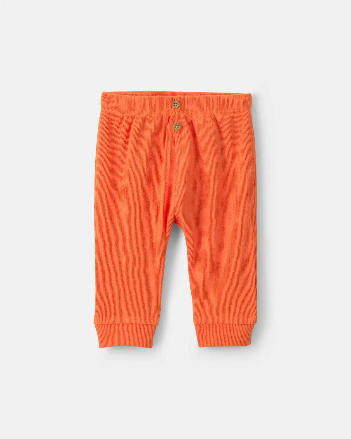 Baby 2-Piece 'Baby's First Halloween' Long-Sleeve Bodysuit & Pant Set - Orange/Cream