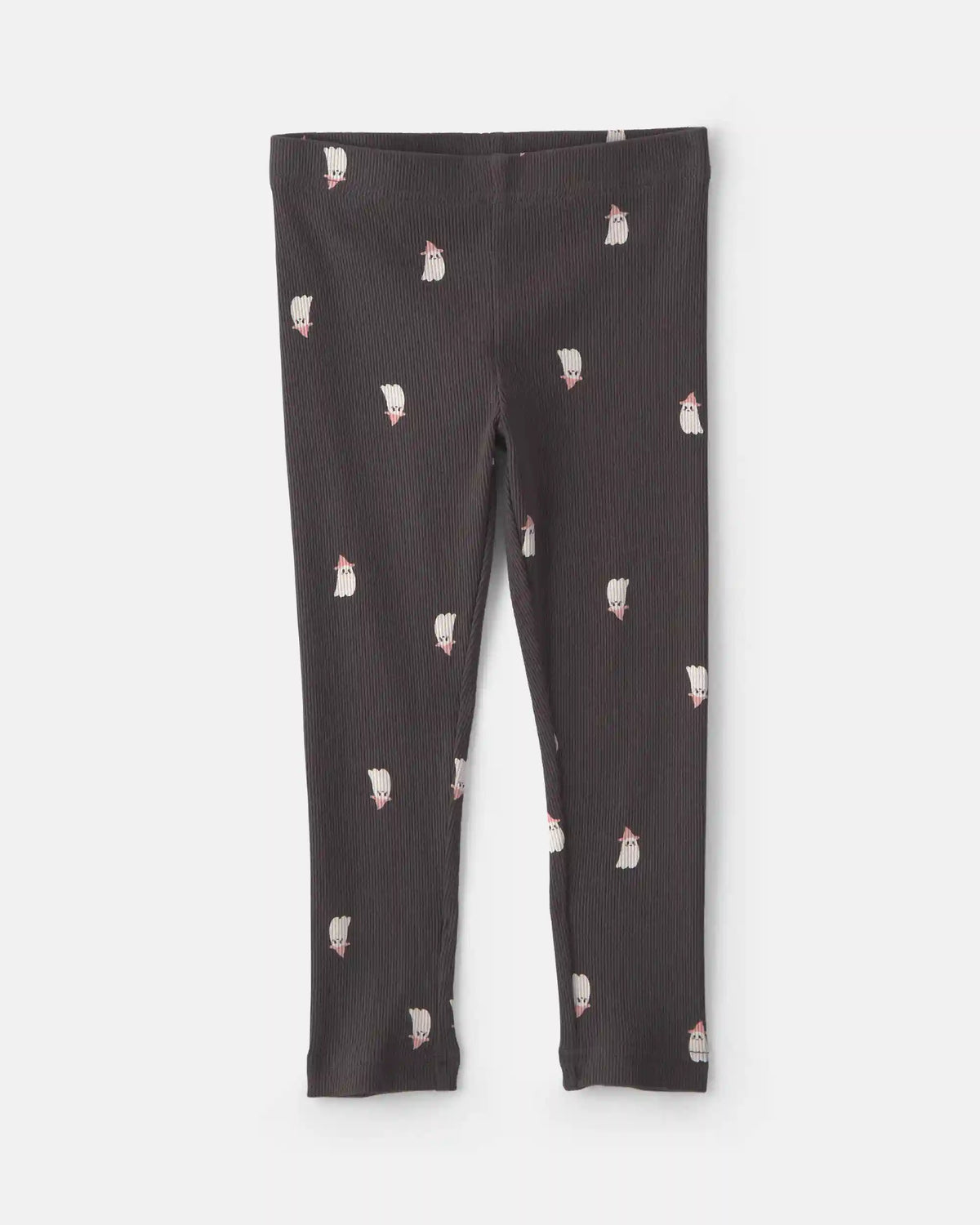 Baby Girl 'Hey Boo' Ghost French Terry Long-Sleeve Top & Pant Set - Black
