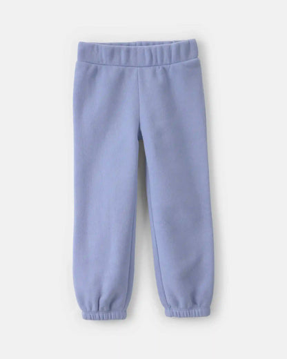Baby Girl 2-Piece Cheetah Fleece Long-Sleeve Top & Pant Set - Blue